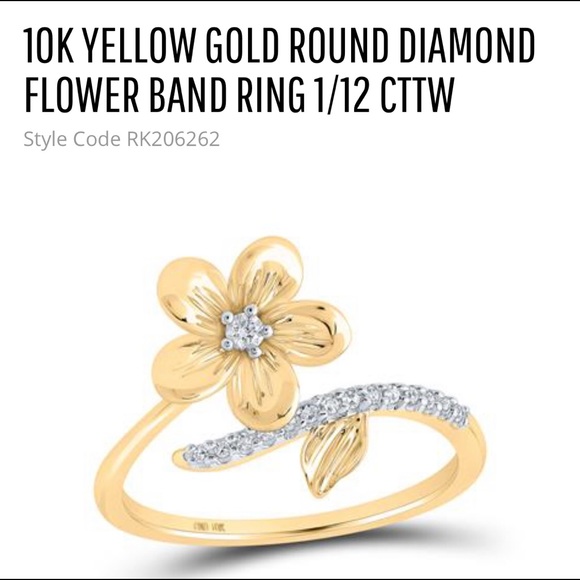 10k solid gold Real Diamond promise ring NOT CZ! - Picture 12 of 12